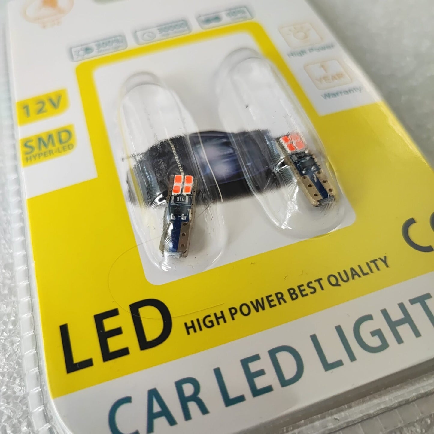 T5 8SMD 2016 RED Chip Canbus Car LED Bulb (10005481) - Electromann SA