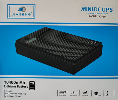Jiageng 10400mah Portable Rechargeable Mini UPS - Electromann SA