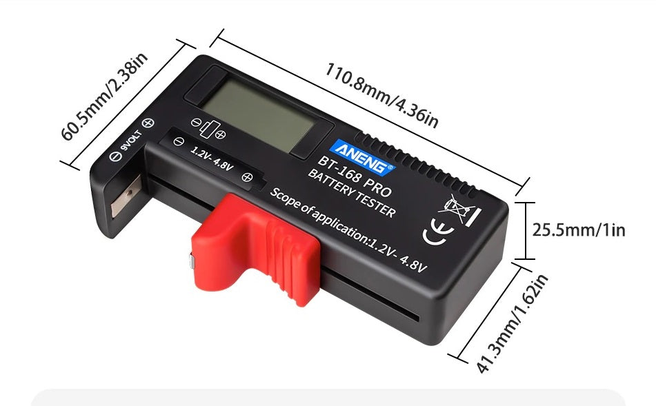 ANENG BT-168 PRO Digital Lithium Battery Capacity Tester - Electromann SA