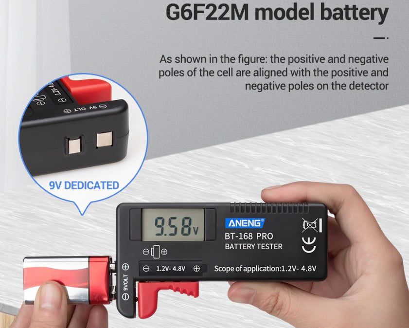 ANENG BT-168 PRO Digital Lithium Battery Capacity Tester - Electromann SA