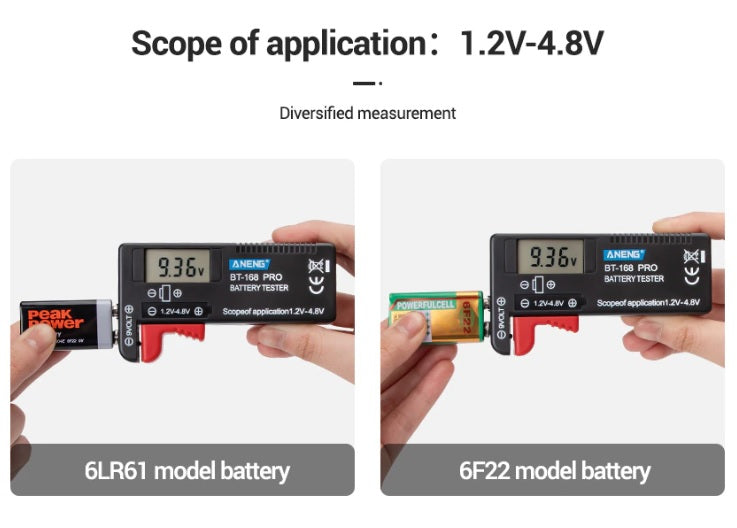 ANENG BT-168 PRO Digital Lithium Battery Capacity Tester - Electromann SA