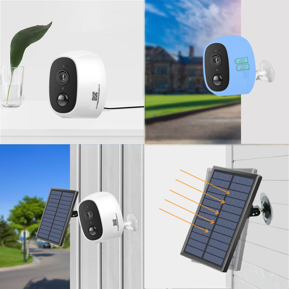 Solar Powered Wireless WiFi  Outdoor IP Camera - Electromann SA