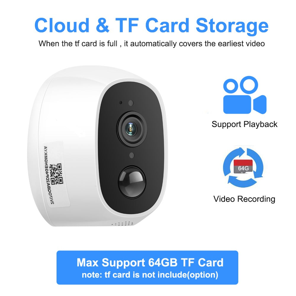 Solar Powered Wireless WiFi  Outdoor IP Camera - Electromann SA