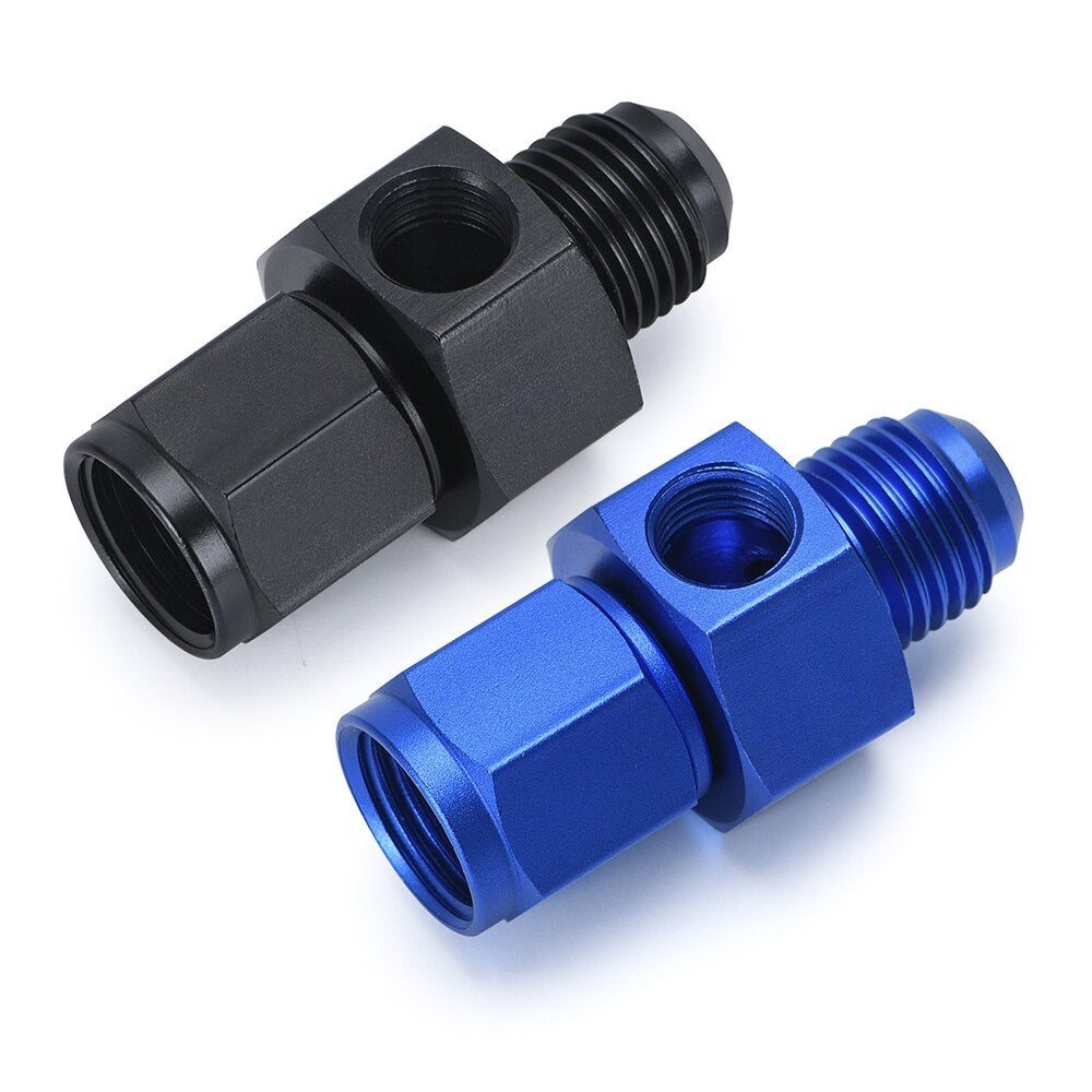 AN6 Male to Female 1/8" NPT Gauge / Sensor Side Port Adapter - Electromann SA