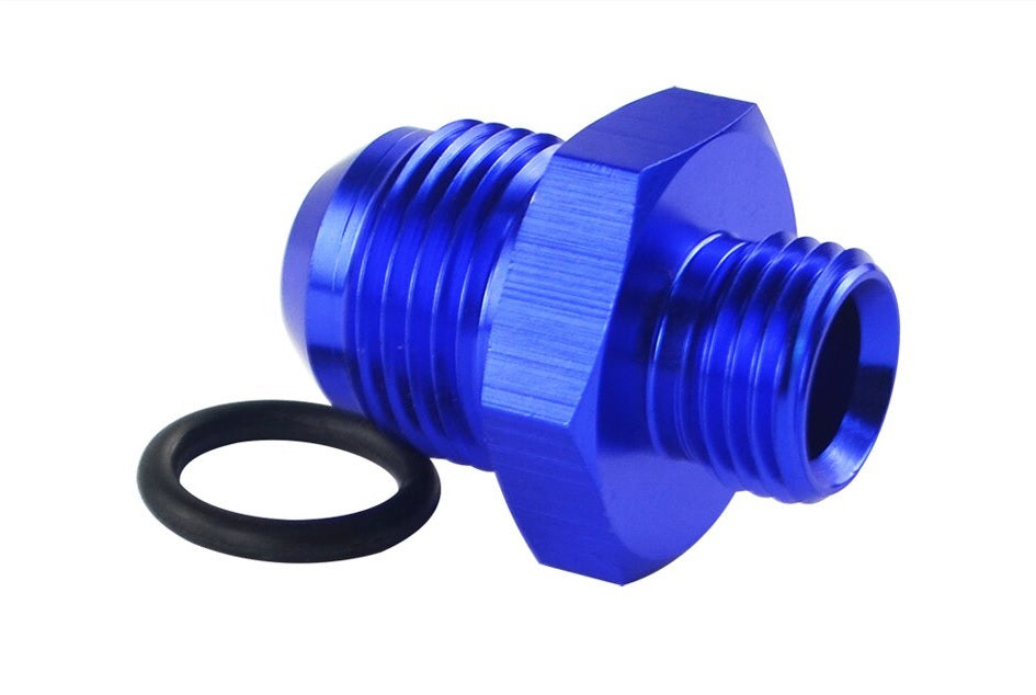 AN6-AN6 MALE to Straight Cut Fitting with O-Ring - Electromann SA