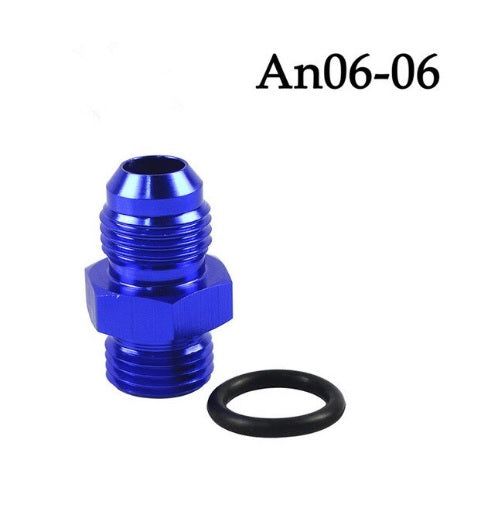 AN6-AN6 MALE to Straight Cut Fitting with O-Ring - Electromann SA