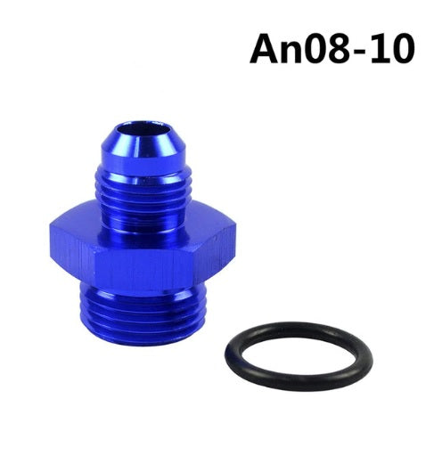 AN8-AN10 MALE to Straight Cut Fitting with O-Ring - Electromann SA