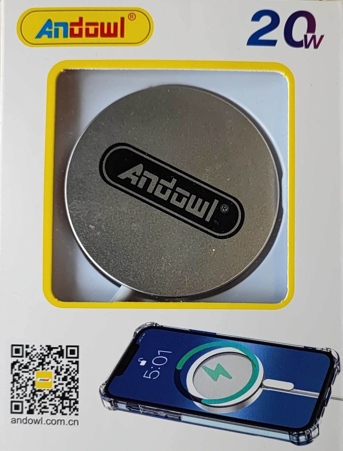 Andowl Q-PD10 20w Wireless Mobile Phone Charger - Electromann SA