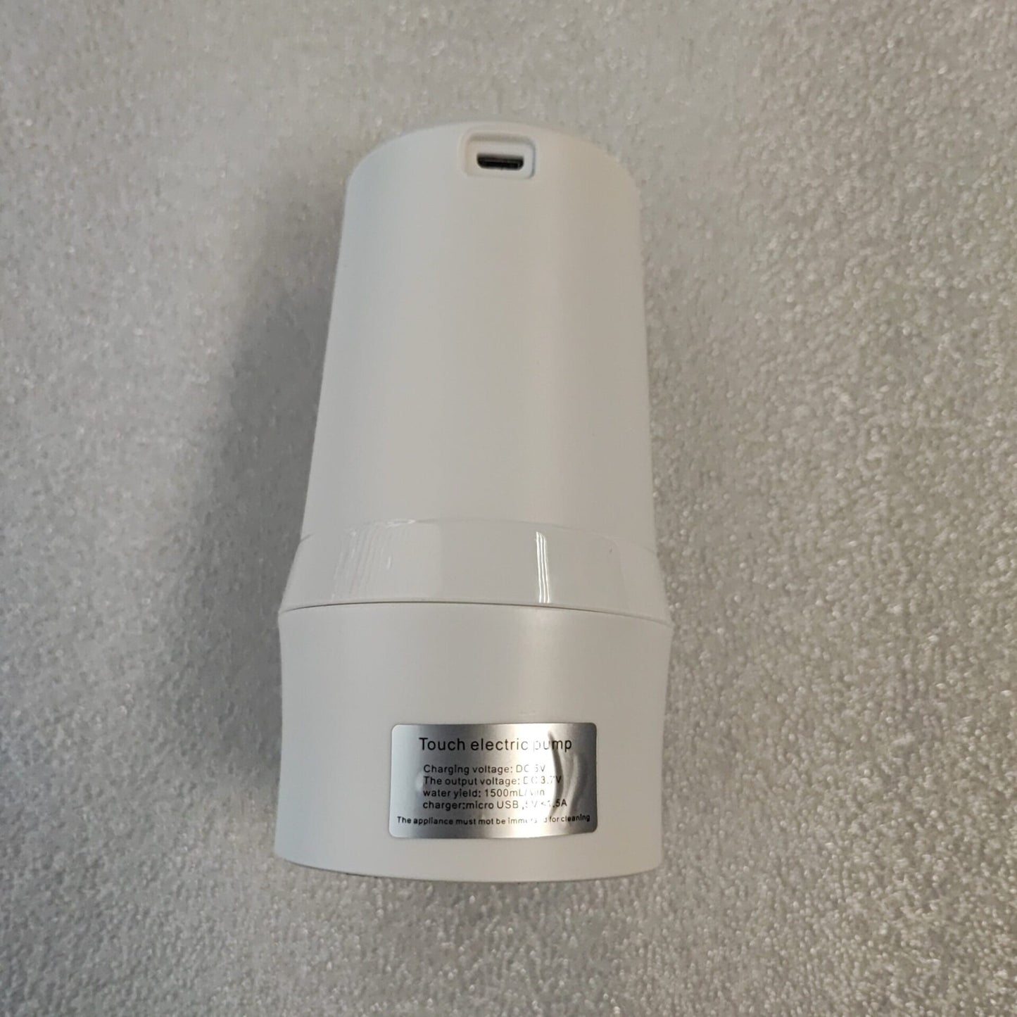 W02 Rechargeable Touch Water Dispenser - Electromann SA