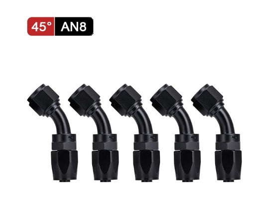 AN8 45 Degree Oil/Fuel Hose End Fitting - Electromann SA