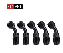 AN8 45 Degree Oil/Fuel Hose End Fitting - Electromann SA