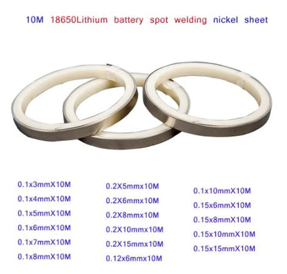 10M x 5mm Nickel Strip for DIY Lithium Batteries - Electromann SA