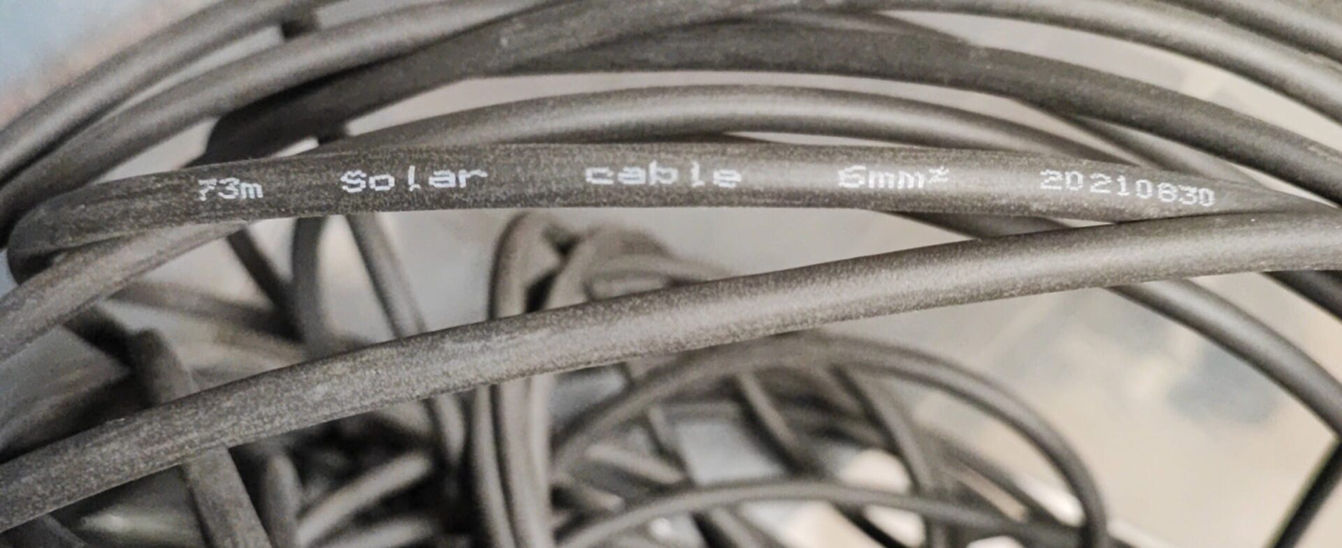 8mm Solar Flexible Power Wire - BLACK - Electromann SA