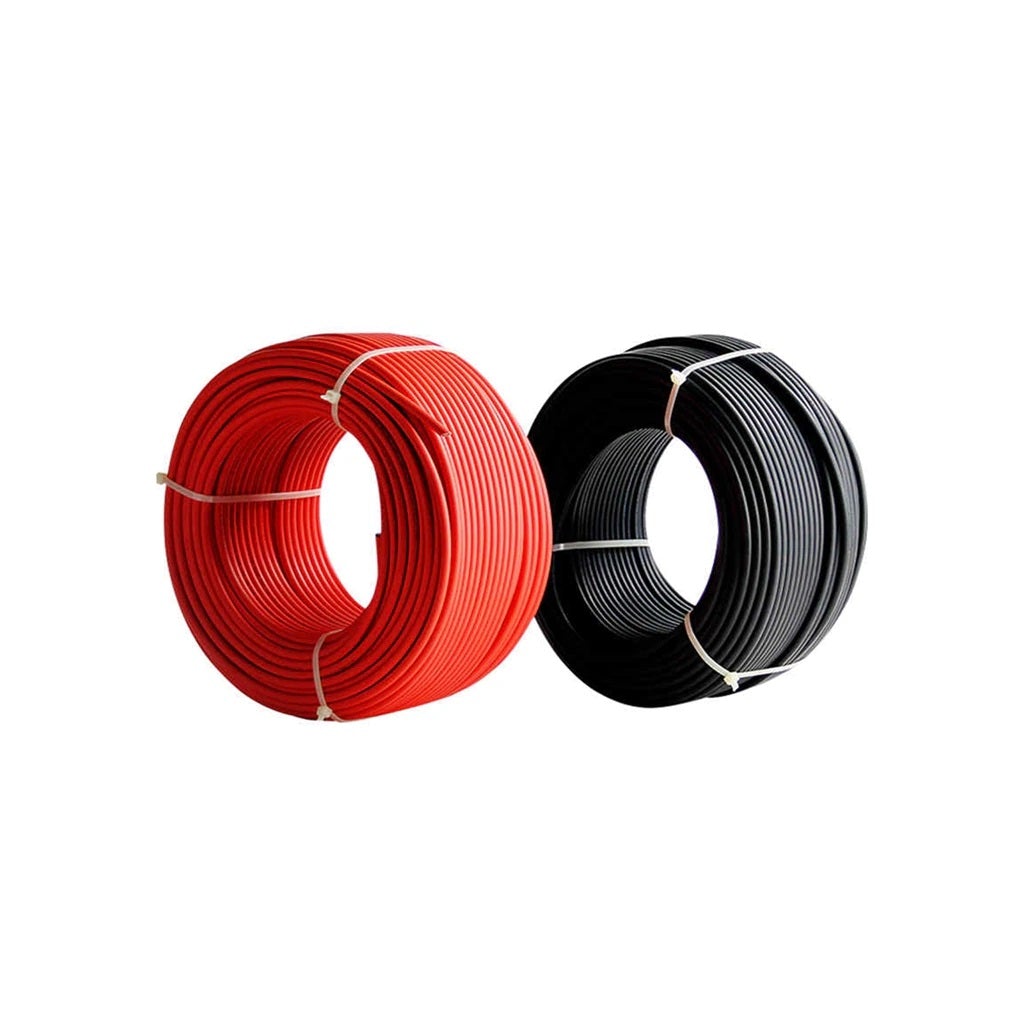 8mm Solar Flexible Power Wire - BLACK - Electromann SA