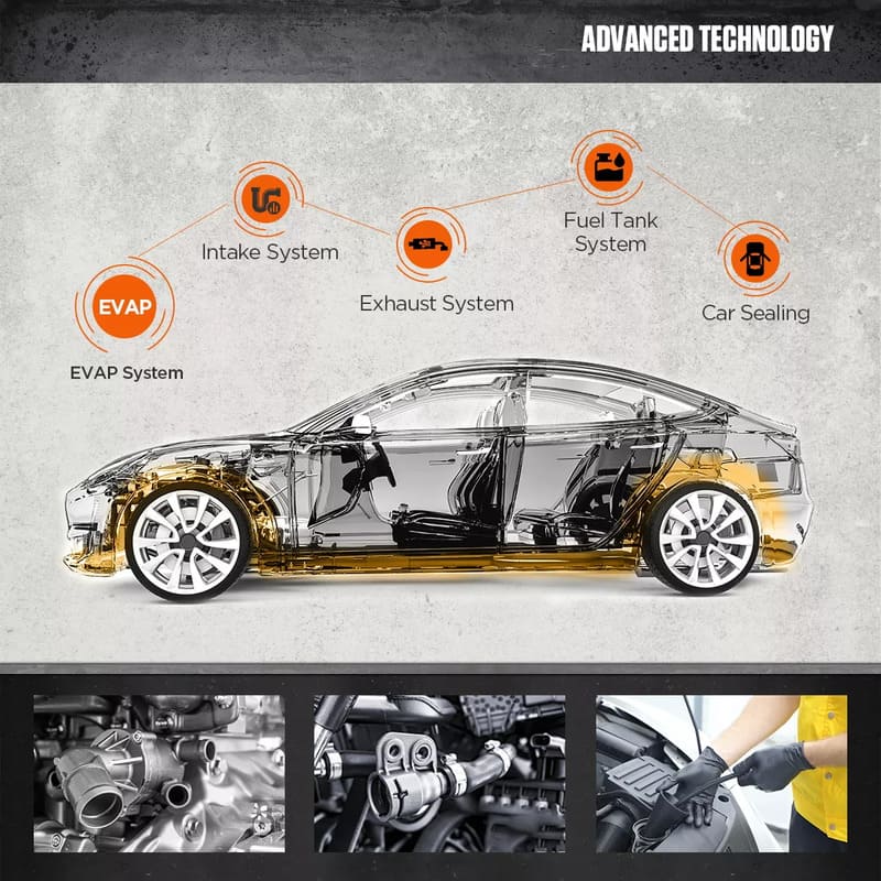 Autool SDT106 EVAP Smoke Leak Detector - Electromann SA