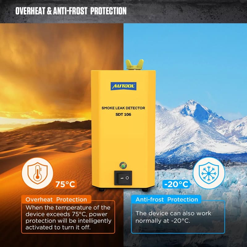 Autool SDT106 EVAP Smoke Leak Detector - Electromann SA