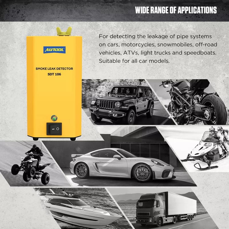 Autool SDT106 EVAP Smoke Leak Detector - Electromann SA