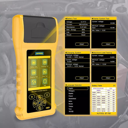 Autool BT760 6-32V Car Battery System Tester - Electromann SA