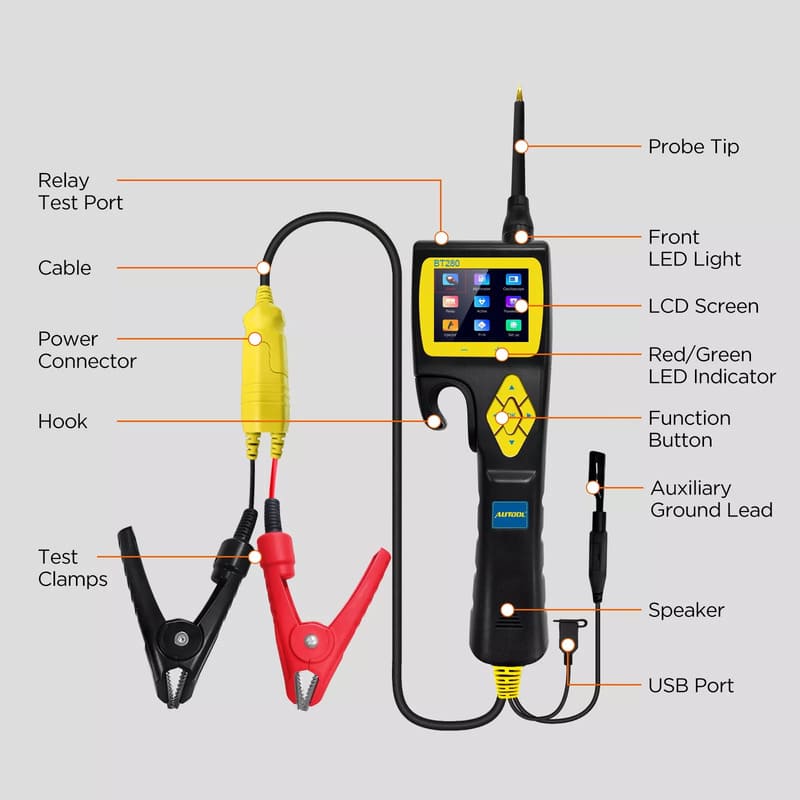 Autool BT280 Digital Circuit Tester - Electromann SA