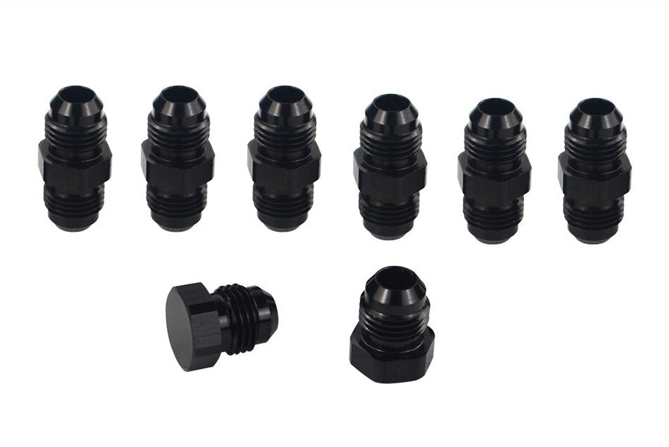 Premium AN6 Black Racing Hose Fuel Oil Line Kit for Racing Enthusiasts - Electromann SA