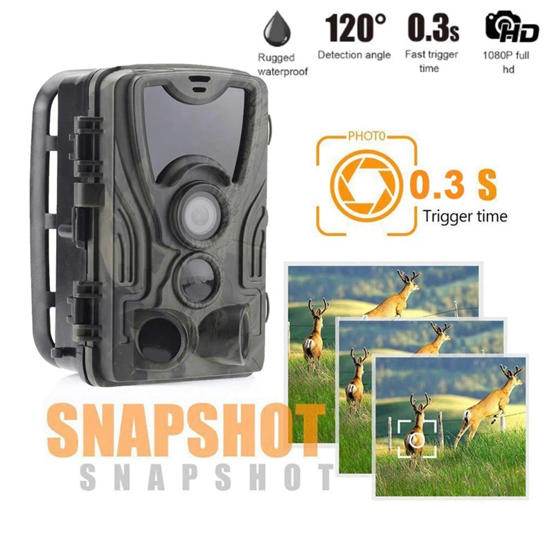 HC801 20MP Full HD Hunting Trail/Wildlife Camera with Night Vision - Electromann SA