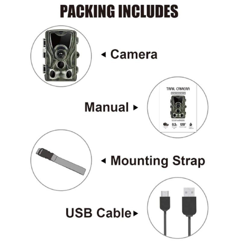 HC801 20MP Full HD Hunting Trail/Wildlife Camera with Night Vision - Electromann SA