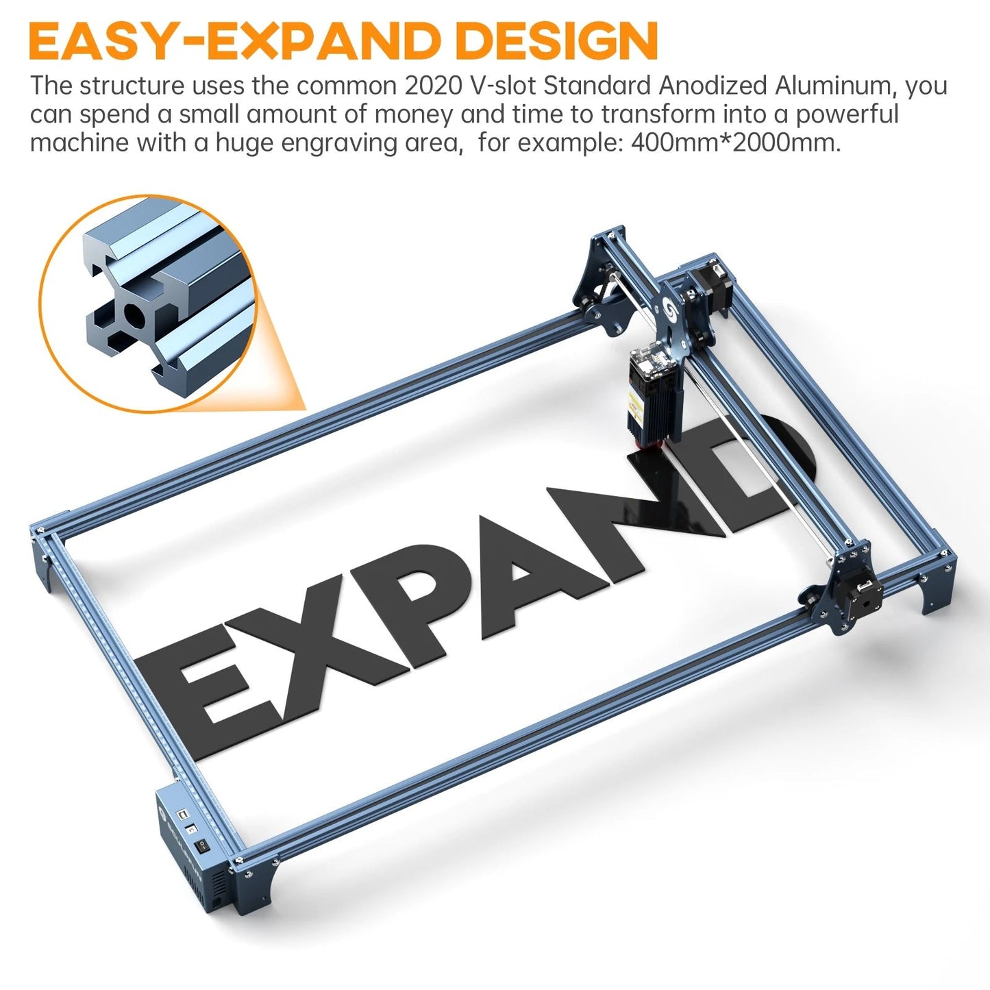 DEMO SCULPFUN S9 Laser Engraving and Cutting Machine + Laser Rotary Roller Combo - Electromann SA
