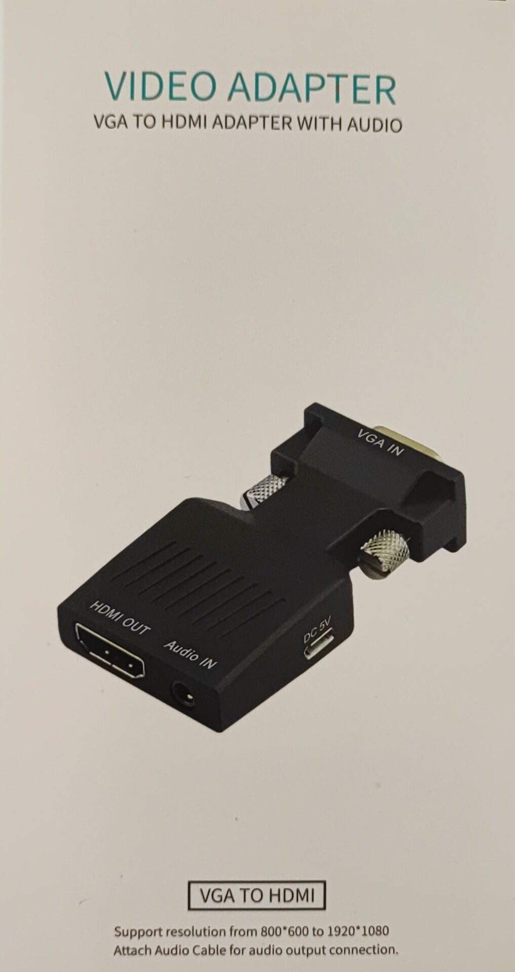 Enhance Your Multimedia Experience with VGA to HDMI Video + Audio Adapter - Electromann SA