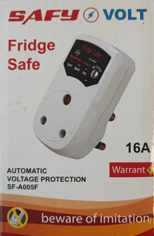 Protect Your Fridge with SAFY Fridge Safe Automatic Voltage Surge Protector - Electromann SA