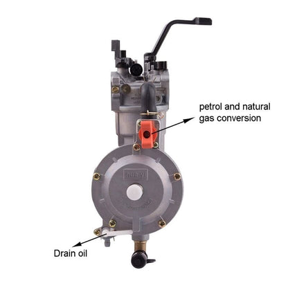LP Gas Carburetor Dual Fuel Conversion Kit for 5/6KW Generators (Automatic Choke) - Convert to Propane or Natural Gas - Electromann SA