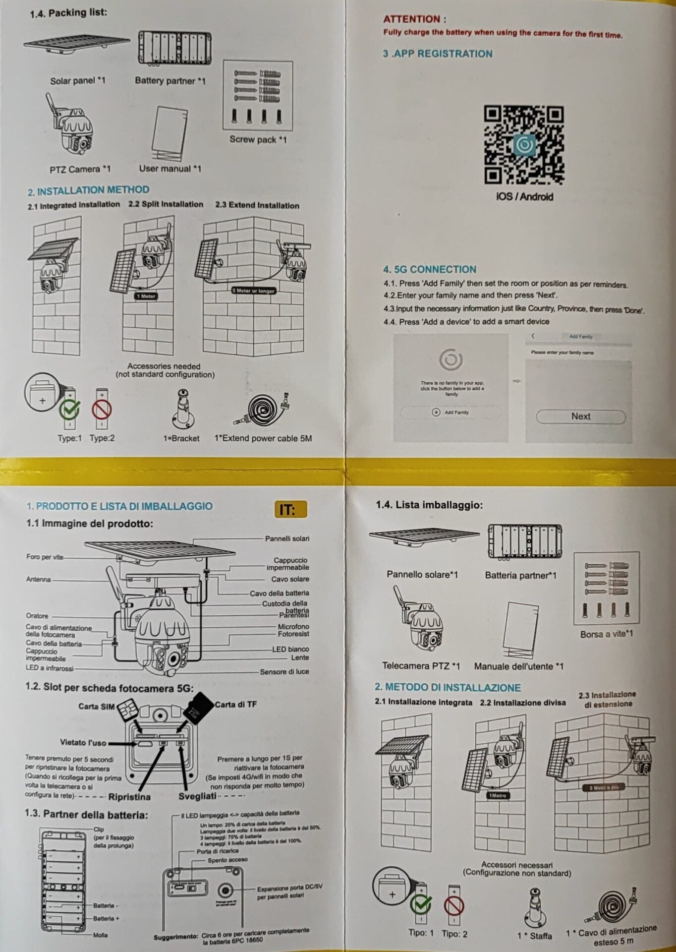 Andowl Q-SX80 Solar 4K HD Wifi+5G Outdoor Smart IP PTZ Camera - High-Quality Surveillance Camera with Wifi and PTZ Functionality (10005804) - Electromann SA