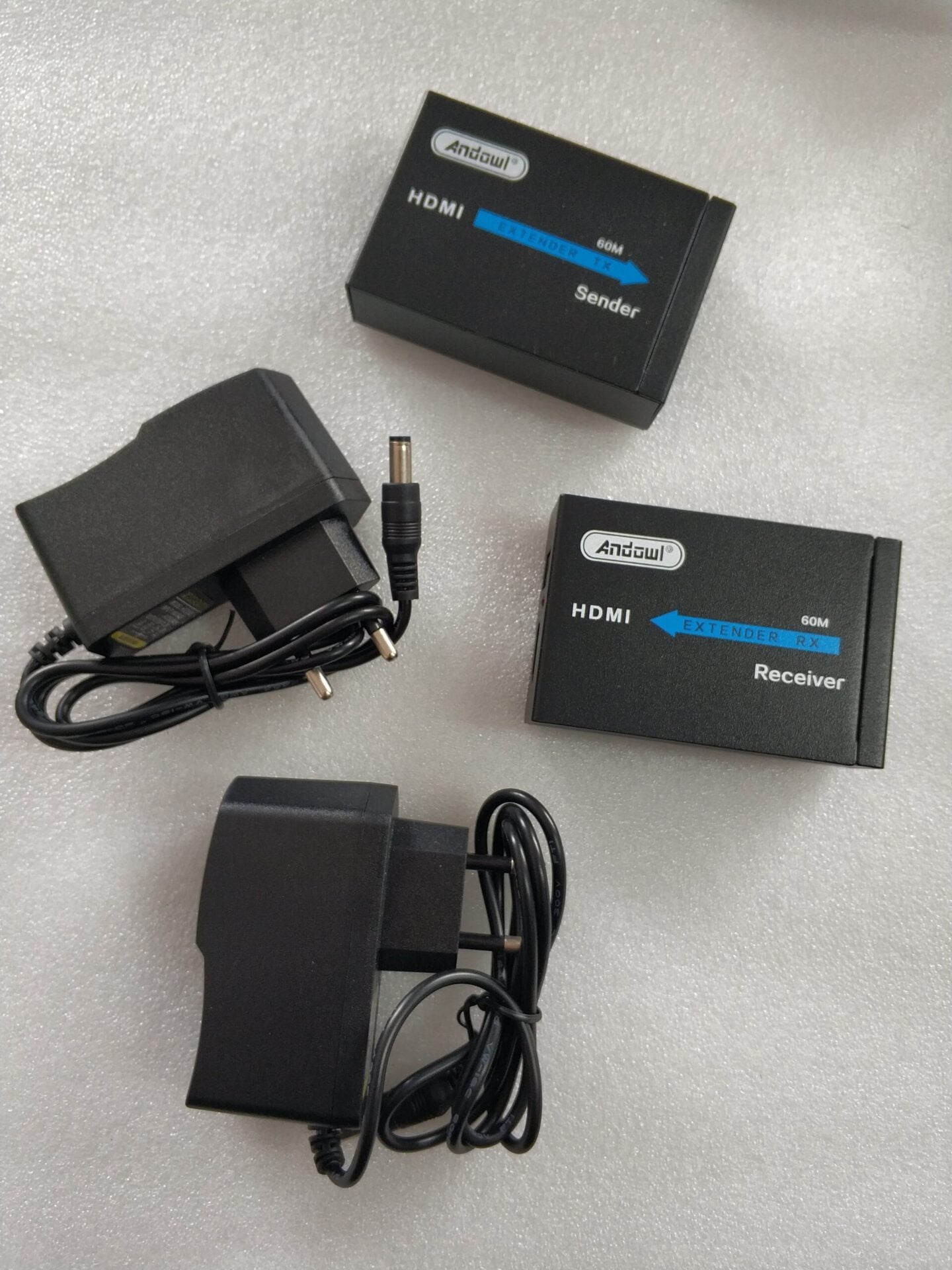 Andowl Q-HD6 60m HDMI Over CAT5e/CAT6 Extender - Extend HDMI Signals up to 60m - Electromann SA