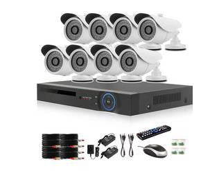 8 Channel Full HD AHD Remote View CCTV Kit - High-Quality Video Monitoring - Electromann SA