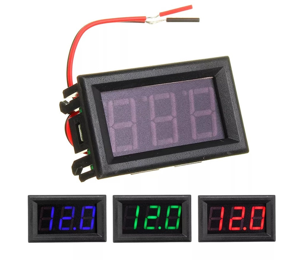 0.56 Inch Mini Digital Voltmeter DC 4.5V To 30V - Electromann SA