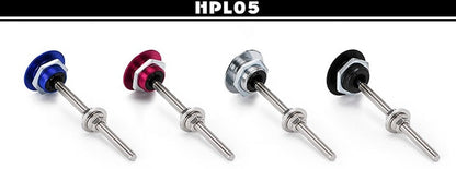 Shop the 1.25" Universal JDM Push Button Billet Clip Kit for Easy Car Organization - Electromann SA