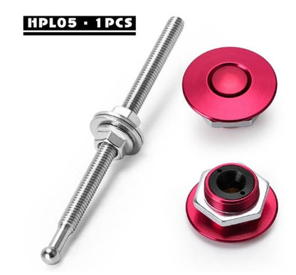 Shop the 1.25" Universal JDM Push Button Billet Clip Kit for Easy Car Organization - Electromann SA