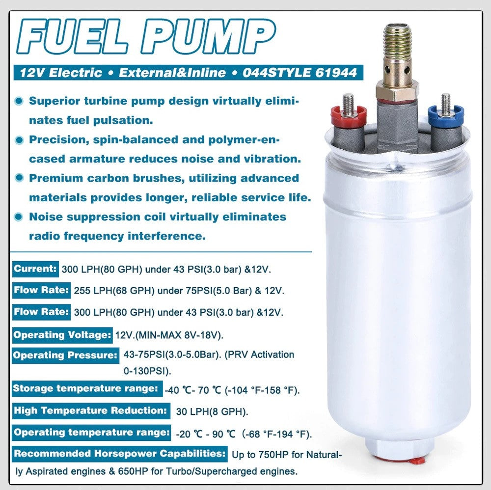 Enhance Fuel Delivery with the Double 044 Fuel Pump Kit | High-Performance Fuel System Kit - Electromann SA