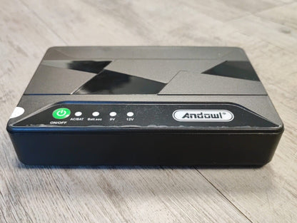 Andowl Q-UP700 10000mAh Portable Rechargeable Mini UPS - Compact Power Backup Solution - Electromann SA