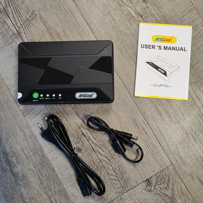 Andowl Q-UP700 10000mAh Portable Rechargeable Mini UPS - Compact Power Backup Solution - Electromann SA