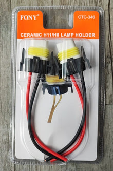 H11/H8 LED/HID Xenon Light Bulb Connector Set - Electromann SA