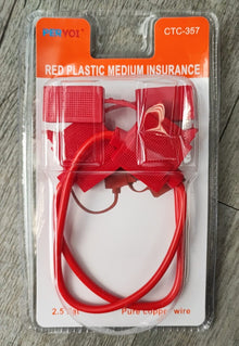Fony CTC-357 Vinyl RED Blade Fuse Holder Set - Electromann SA