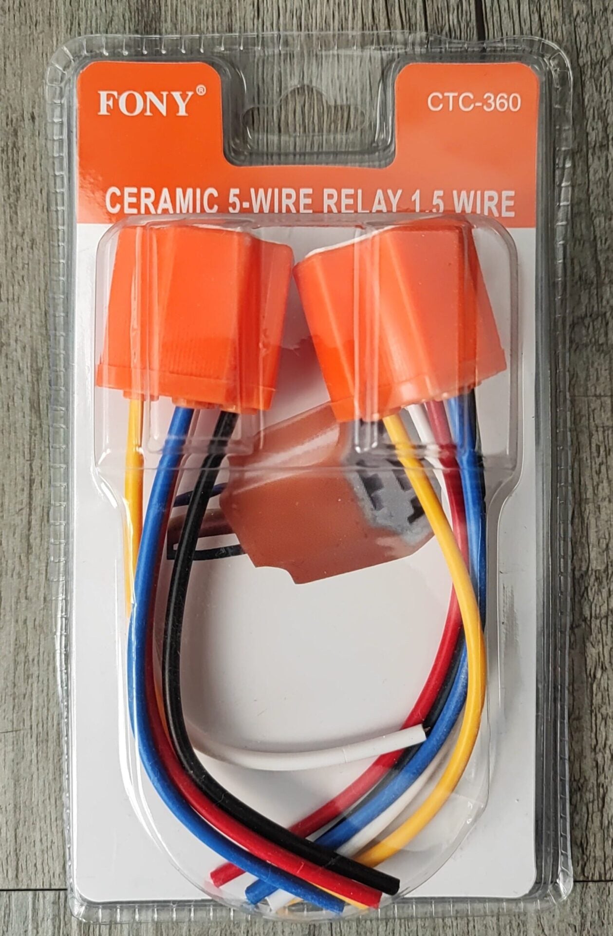 Fony CTC-360 Ceramic 5-Wire Automotive Relay Connector Set - Electromann SA