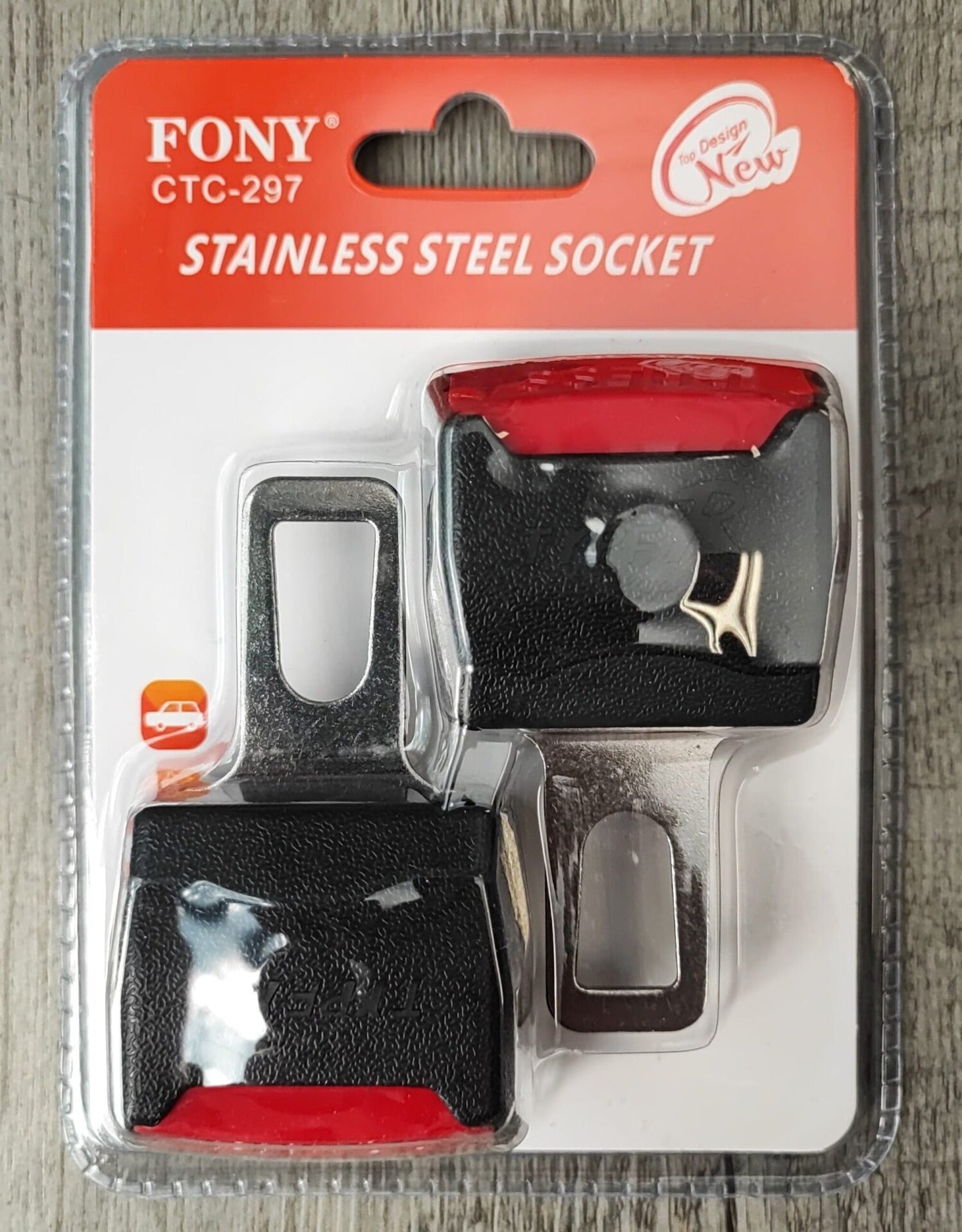 Fony CTC-297 Stainless Steel Safety Belt Buckle Set - Electromann SA
