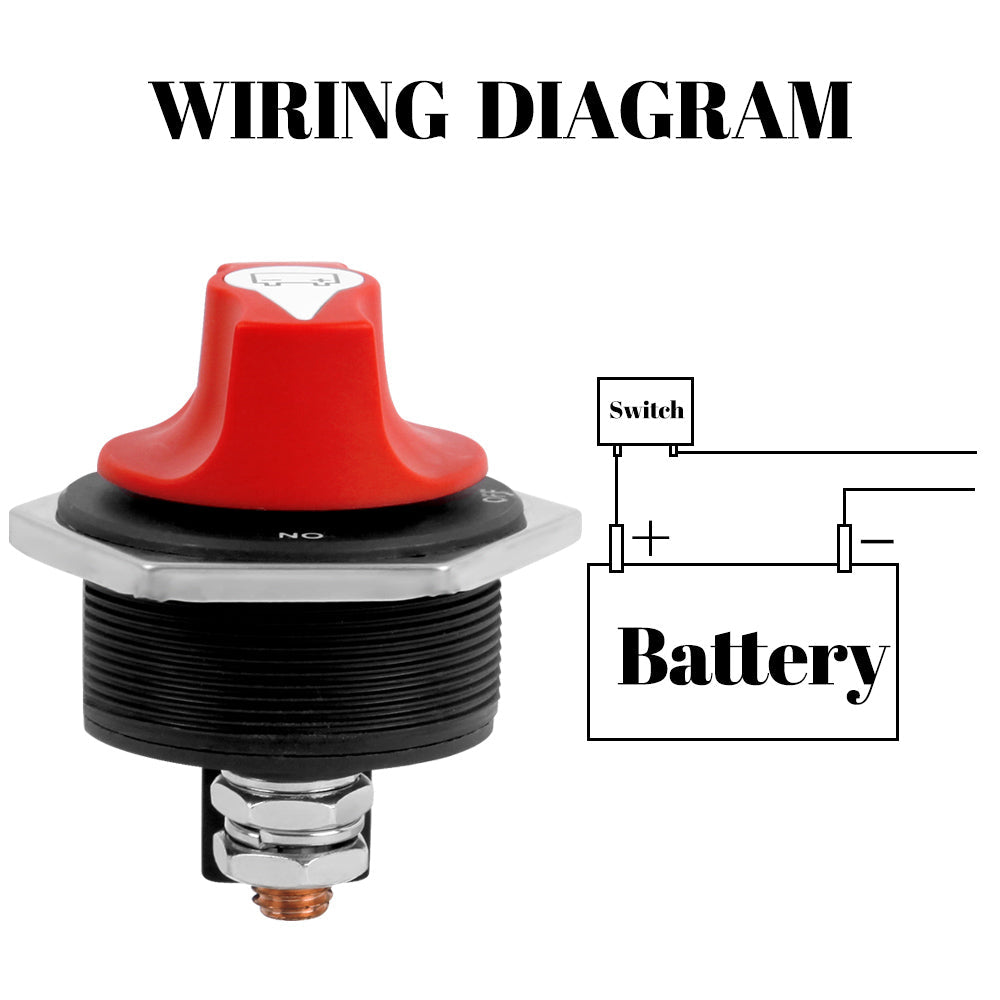 100Amp Car Battery Rotary Switch Disconnect - Electromann SA