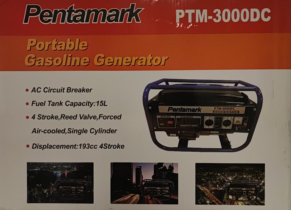 Pentamark PTM-3000DC Portable Petrol Generator - Electromann SA