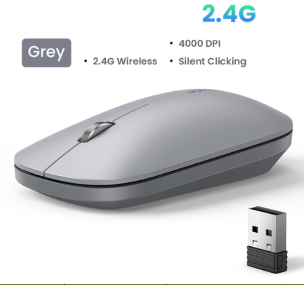 UGREEN Premium Wireless 2.4G Silent Mouse 4000 DPI - Electromann SA