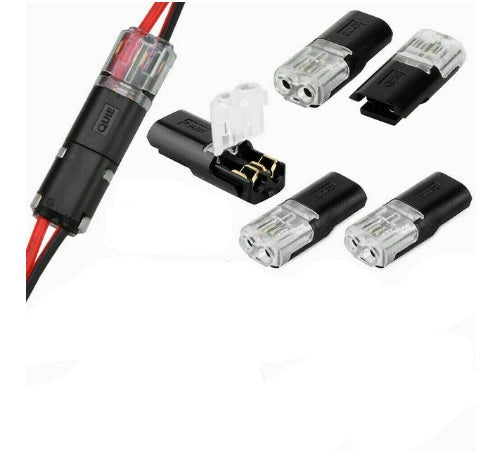 2Pc 2 Pin Waterproof Electrical Snap Connector Set - Electromann SA
