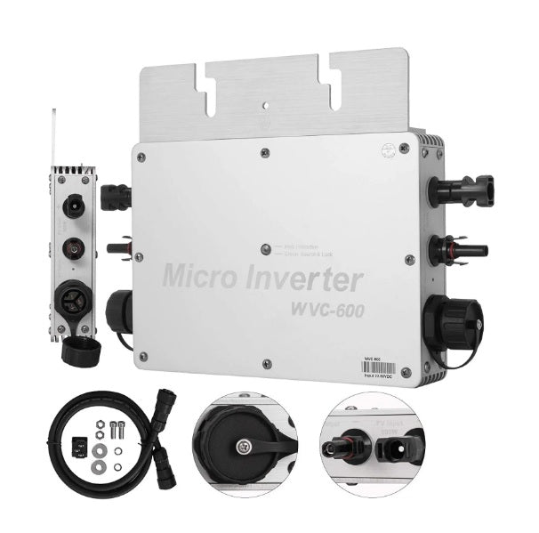 600W MPPT Micro Grid Tie Solar Pure Sine Inverter - Electromann SA