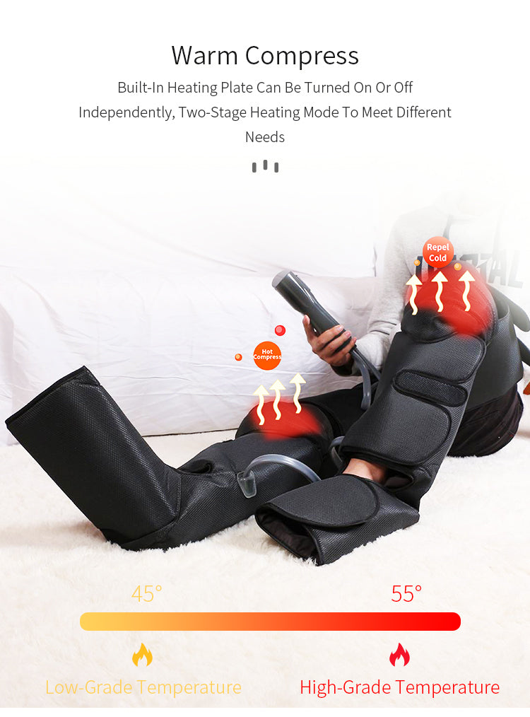 Air Pressure Leg Massager - Promote Blood Circulation and Relieve Leg Fatigue - Electromann SA