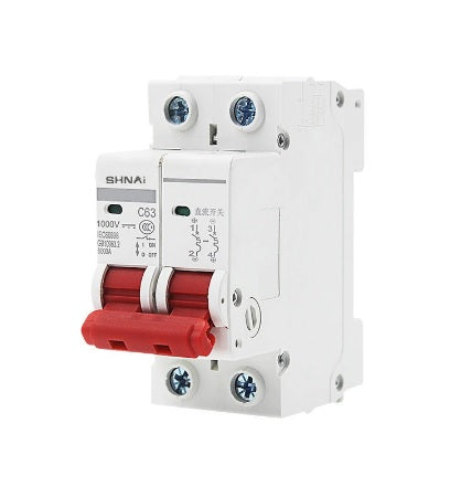 Buy the Best 2Pole 63A DC 1000V Circuit Breaker for Solar PV Systems - Electromann SA